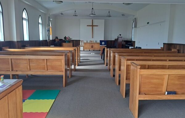 The new area for kids at the back of the chapel