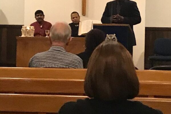 Preaching at the Hindi service